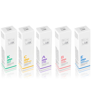Skin & Lab All Vitamins Ultimate Cream Set - A Plus +B Plus +C Plus +E Plus +K Plus Vitamin Creams