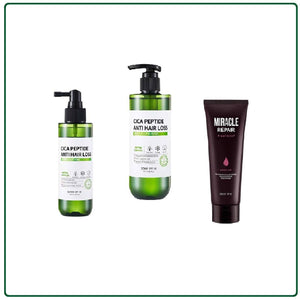 [SOMEBYMI] Cica Peptide Anti-Hair Loss Shampoo + Tonic + Miracle Repair Treatment (Shampoo + Tonic + Miracle Hair Treatment)