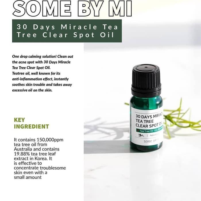 Some By Mi 30 Days Miracle Tea Tree Clear Spot Oil 10ml – Korean Colors